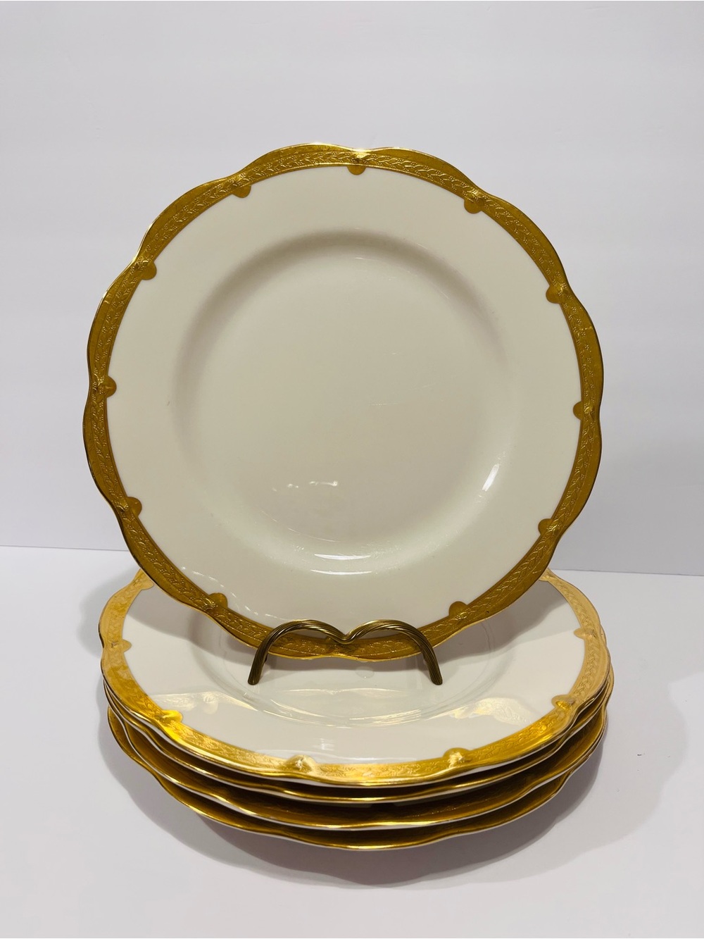 Antique Theodore Haviland New York Made in America Diner Plates Set of 5 Rare
